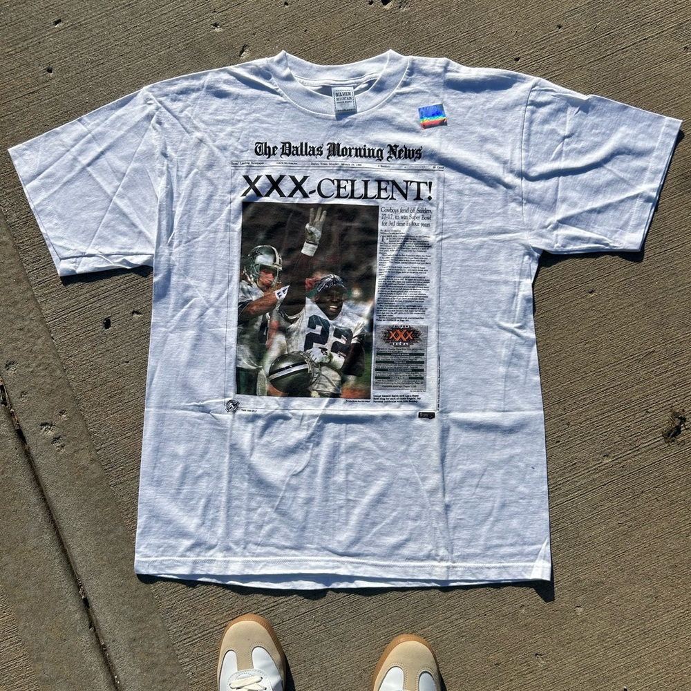 Vintage The Dallas Morning News Dallas Cowboys XXX-CELLENT Super Bowl t-shirt